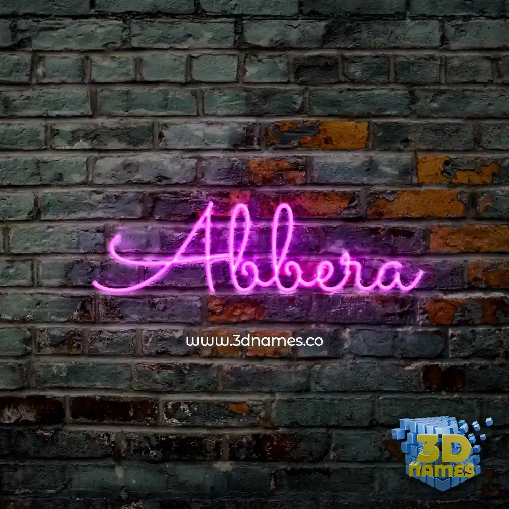 abbera in Pink Neon style - 3D name wallpaper abbera in Pink Neon style - 3D name wallpaper