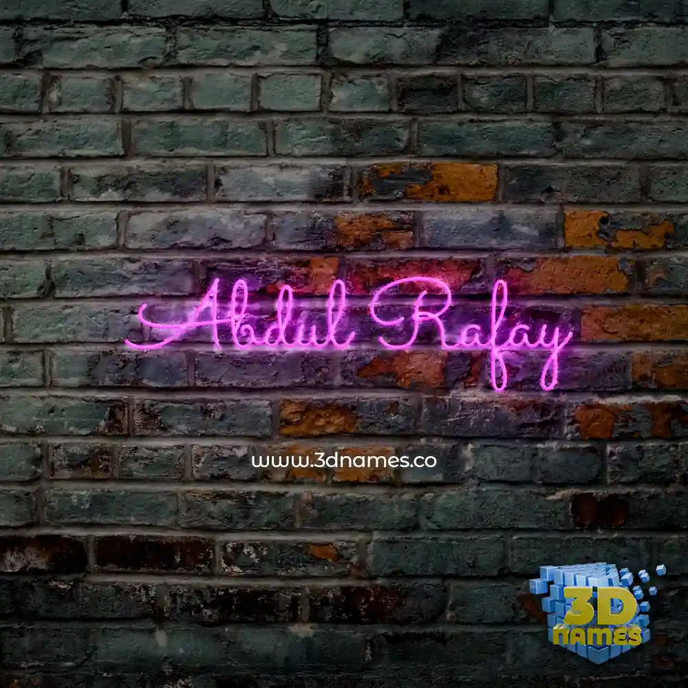 abdul rafay in Pink Neon style - 3D name wallpaper abdul rafay in Pink Neon style - 3D name wallpaper
