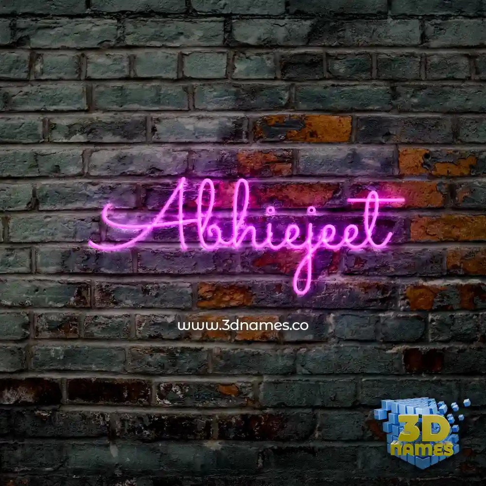 abhiejeet in Pink Neon style - 3D name wallpaper abhiejeet in Pink Neon style - 3D name wallpaper