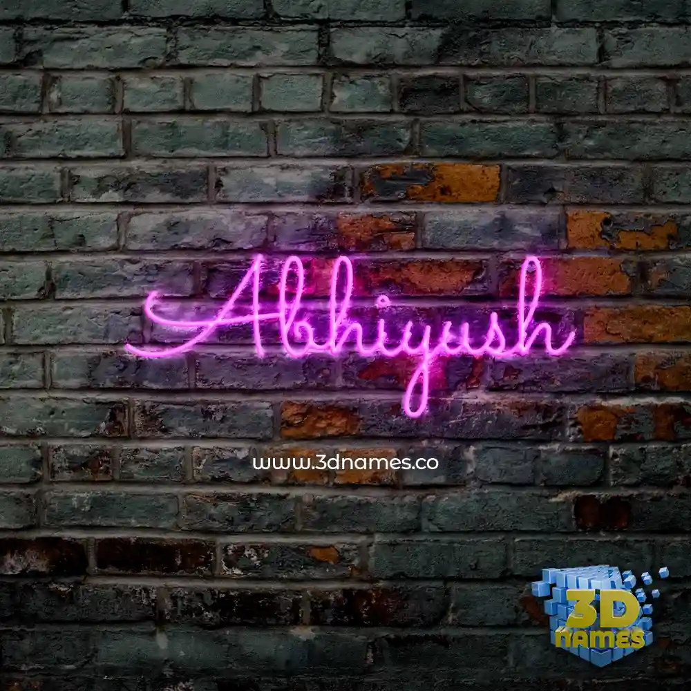 abhiyush in Pink Neon style - 3D name wallpaper abhiyush in Pink Neon style - 3D name wallpaper