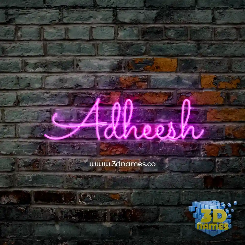 adheesh in Pink Neon style - 3D name wallpaper adheesh in Pink Neon style - 3D name wallpaper