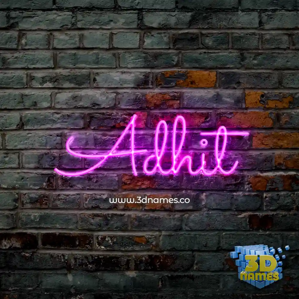 adhit in Pink Neon style - 3D name wallpaper adhit in Pink Neon style - 3D name wallpaper