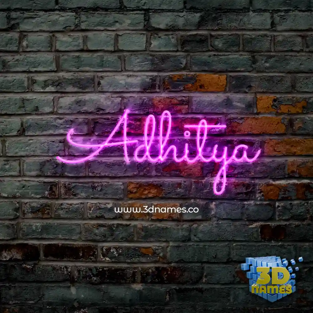 adhitya in Pink Neon style - 3D name wallpaper adhitya in Pink Neon style - 3D name wallpaper