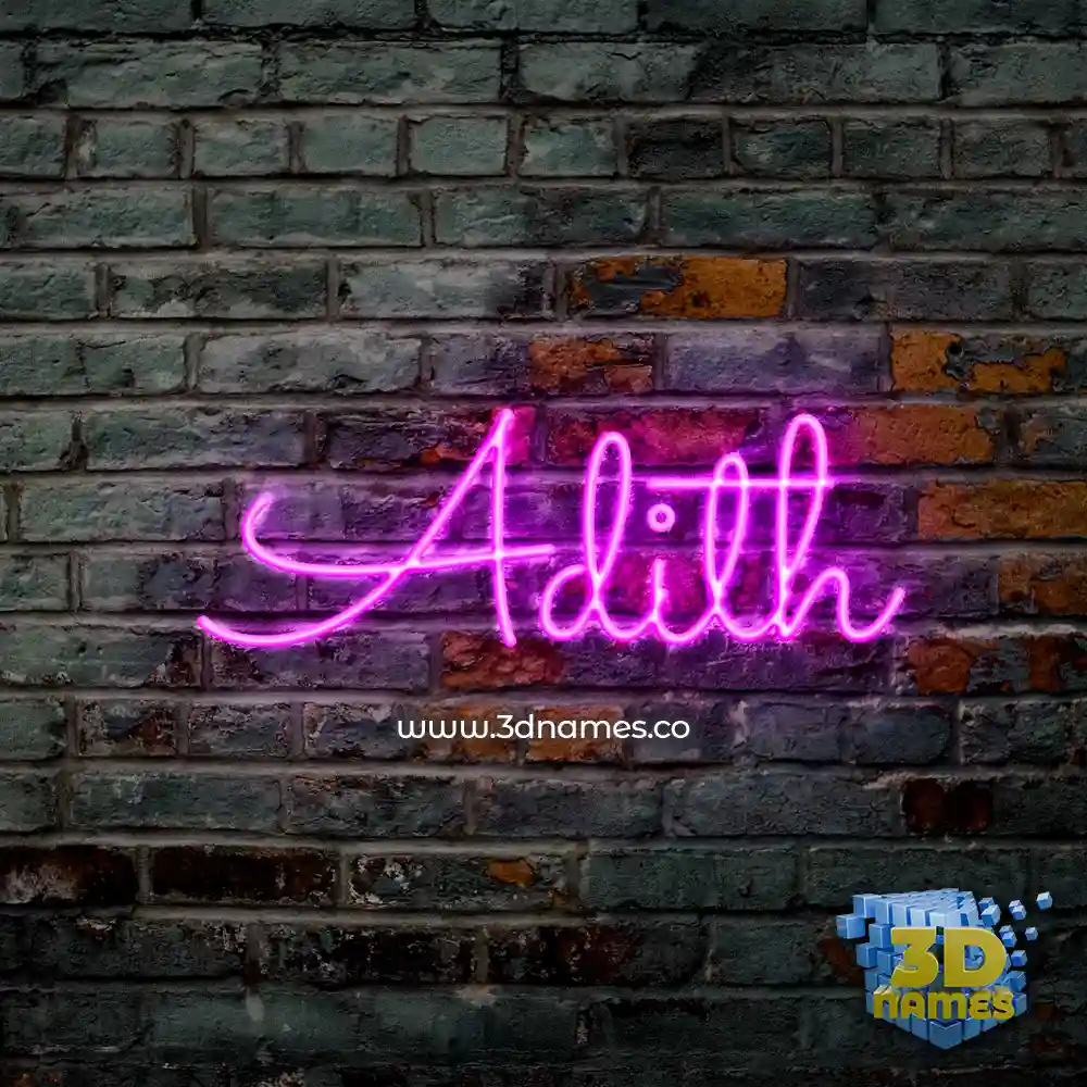 adith in Pink Neon style - 3D name wallpaper adith in Pink Neon style - 3D name wallpaper