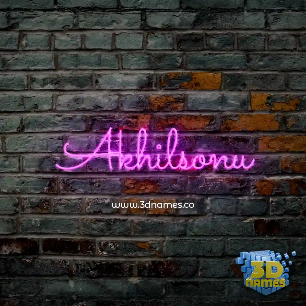 akhilsonu in Pink Neon style - 3D name wallpaper akhilsonu in Pink Neon style - 3D name wallpaper