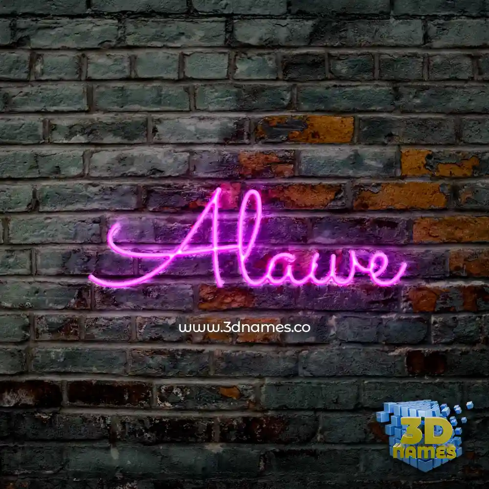 alawe in Pink Neon style - 3D name wallpaper alawe in Pink Neon style - 3D name wallpaper