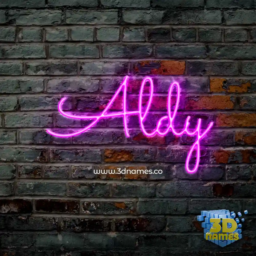 aldy in Pink Neon style - 3D name wallpaper aldy in Pink Neon style - 3D name wallpaper