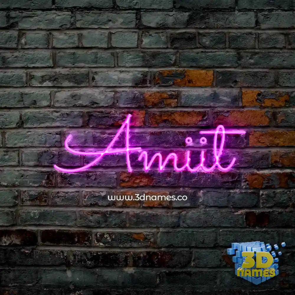 amiit in Pink Neon style - 3D name wallpaper amiit in Pink Neon style - 3D name wallpaper