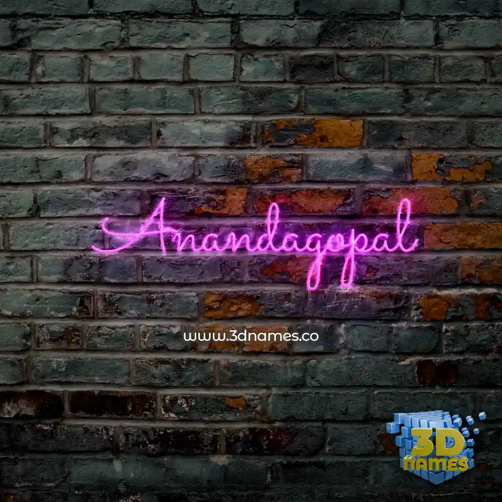 anandagopal in Pink Neon style - 3D name wallpaper anandagopal in Pink Neon style - 3D name wallpaper