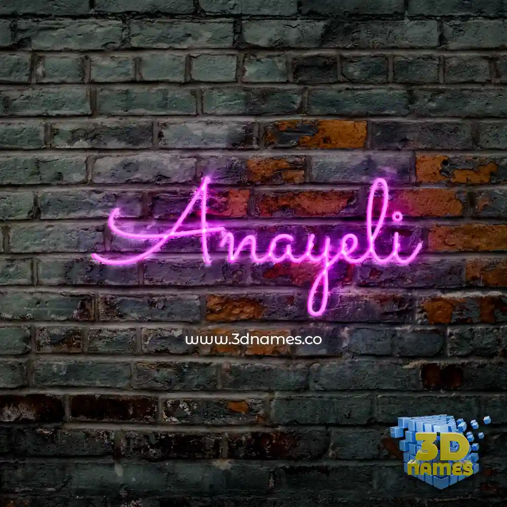anayeli in Pink Neon style - 3D name wallpaper anayeli in Pink Neon style - 3D name wallpaper