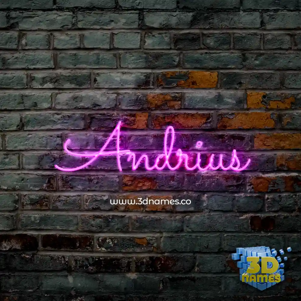andrius in Pink Neon style - 3D name wallpaper andrius in Pink Neon style - 3D name wallpaper