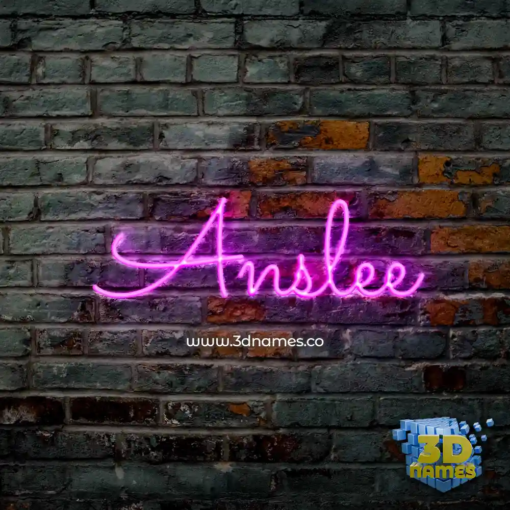 anslee in Pink Neon style - 3D name wallpaper anslee in Pink Neon style - 3D name wallpaper