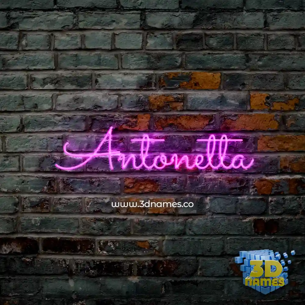 antonetta in Pink Neon style - 3D name wallpaper antonetta in Pink Neon style - 3D name wallpaper