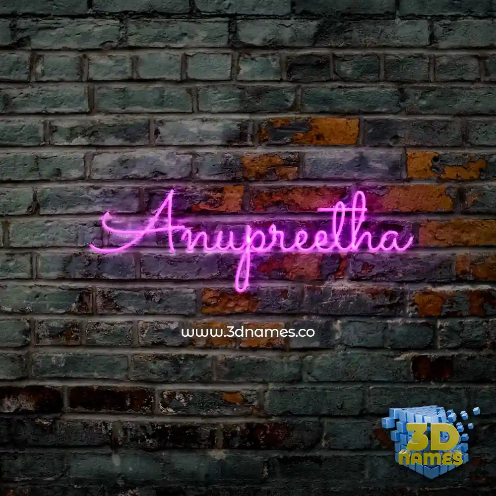 anupreetha in Pink Neon style - 3D name wallpaper anupreetha in Pink Neon style - 3D name wallpaper