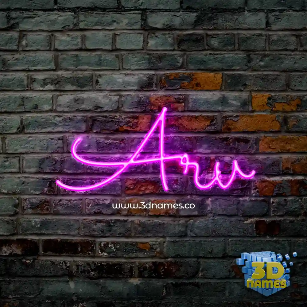 arv in Pink Neon style - 3D name wallpaper arv in Pink Neon style - 3D name wallpaper
