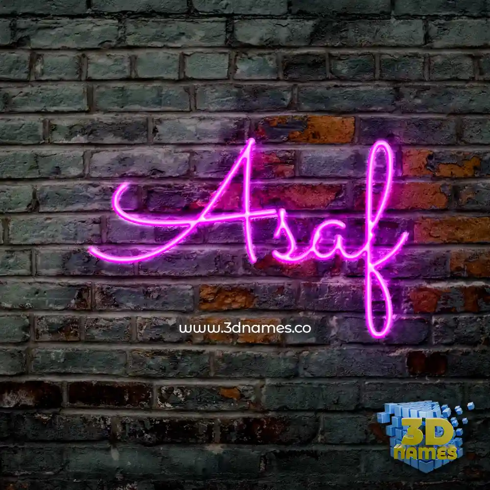 asaf in Pink Neon style - 3D name wallpaper asaf in Pink Neon style - 3D name wallpaper