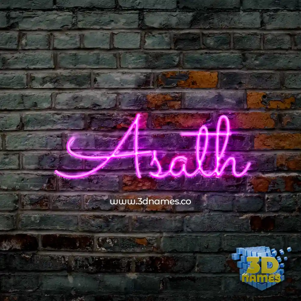 asath in Pink Neon style - 3D name wallpaper asath in Pink Neon style - 3D name wallpaper