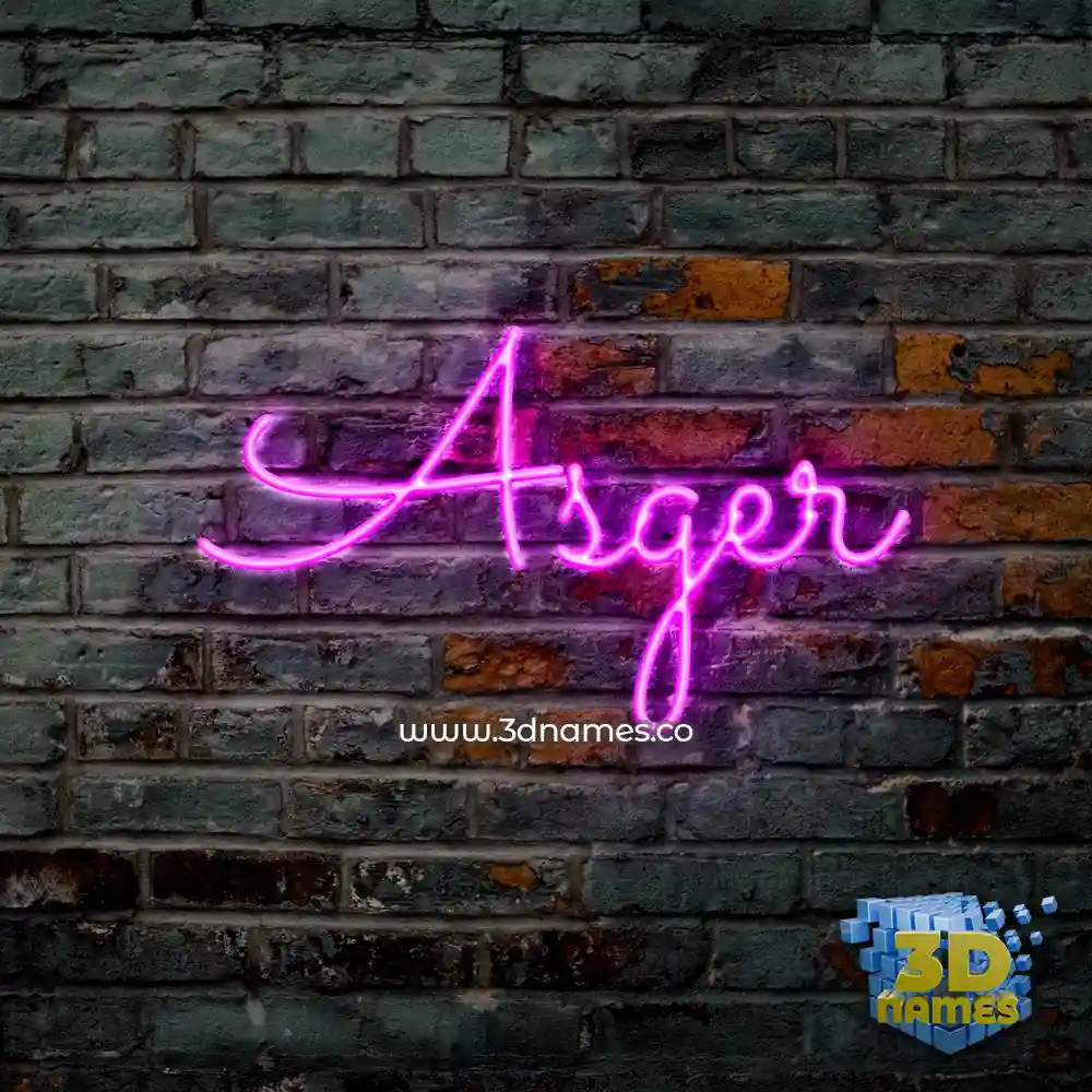 asger in Pink Neon style - 3D name wallpaper asger in Pink Neon style - 3D name wallpaper
