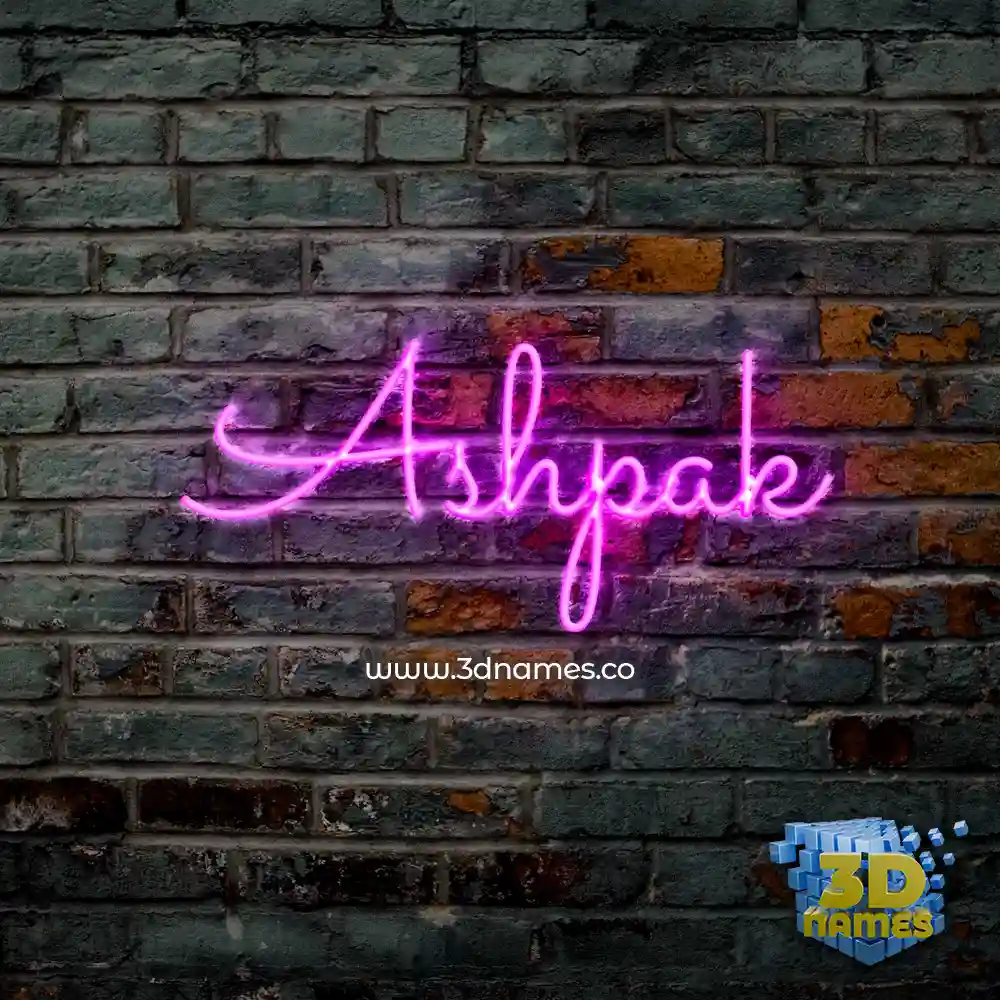 ashpak in Pink Neon style - 3D name wallpaper ashpak in Pink Neon style - 3D name wallpaper