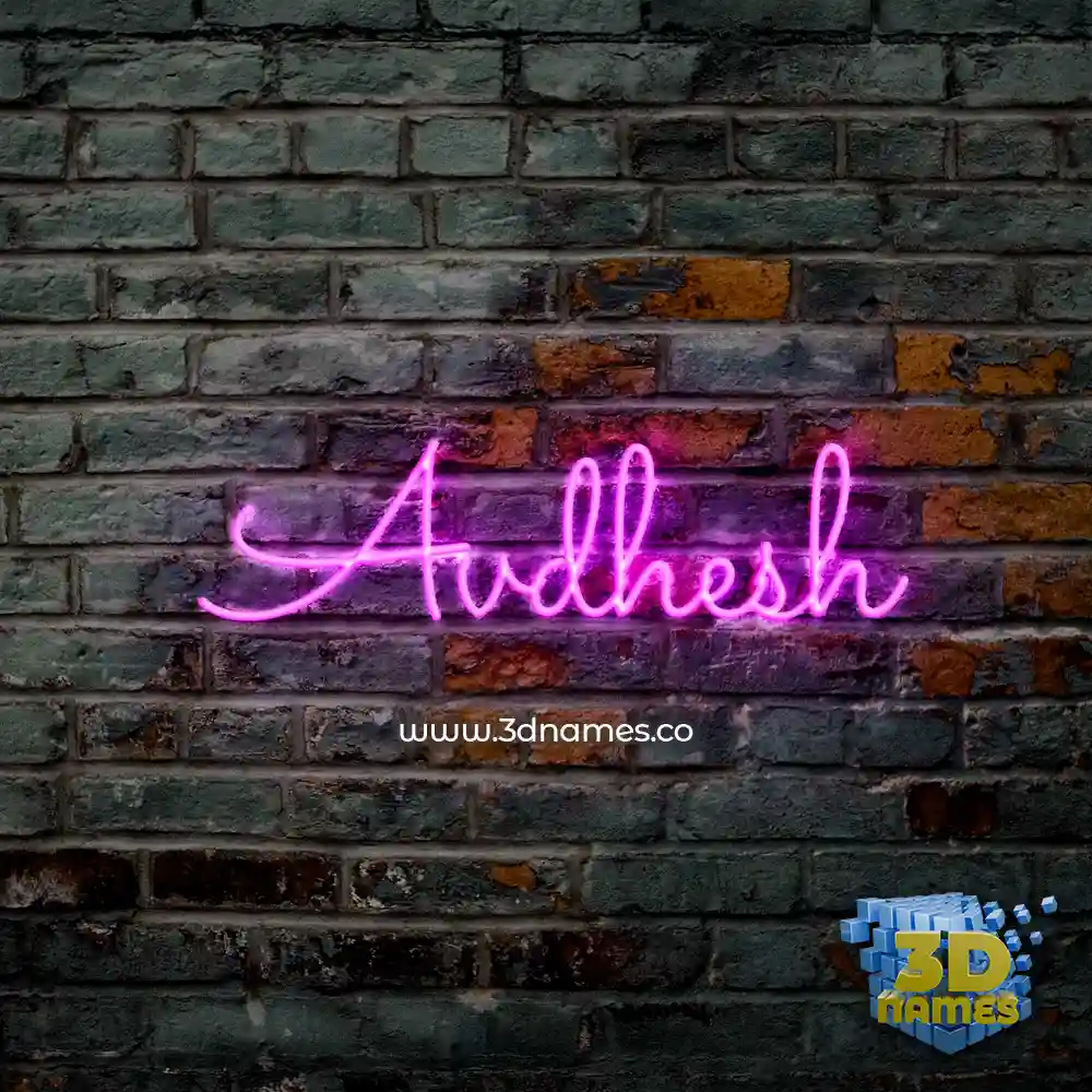avdhesh in Pink Neon style - 3D name wallpaper avdhesh in Pink Neon style - 3D name wallpaper
