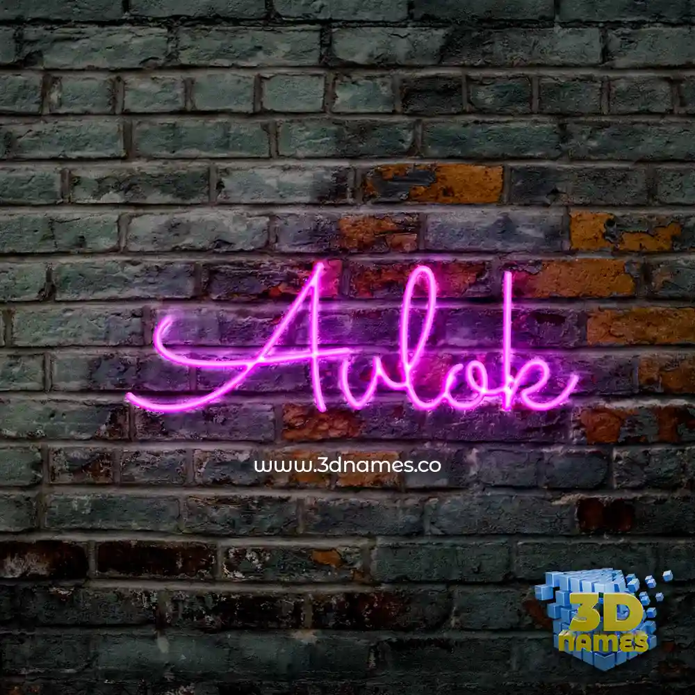 avlok in Pink Neon style - 3D name wallpaper avlok in Pink Neon style - 3D name wallpaper