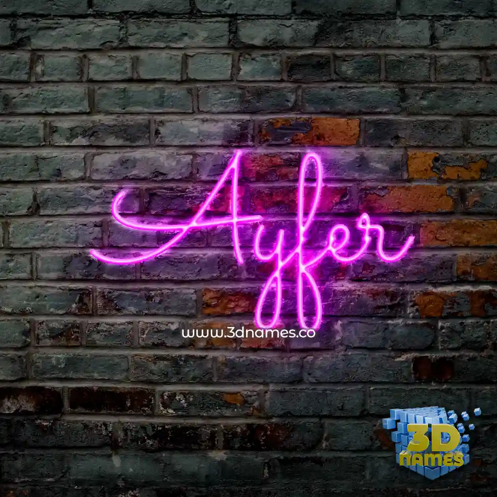ayfer in Pink Neon style - 3D name wallpaper ayfer in Pink Neon style - 3D name wallpaper