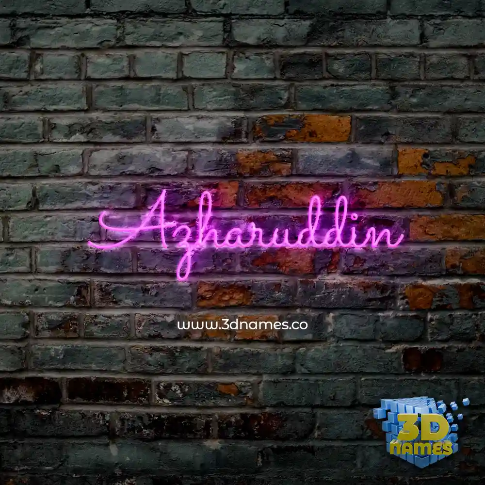 azharuddin in Pink Neon style - 3D name wallpaper azharuddin in Pink Neon style - 3D name wallpaper