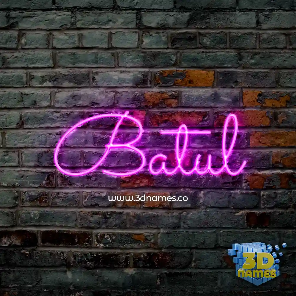 batul in Pink Neon style - 3D name wallpaper batul in Pink Neon style - 3D name wallpaper