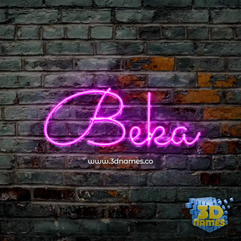 beka in Pink Neon style - 3D name wallpaper beka in Pink Neon style - 3D name wallpaper