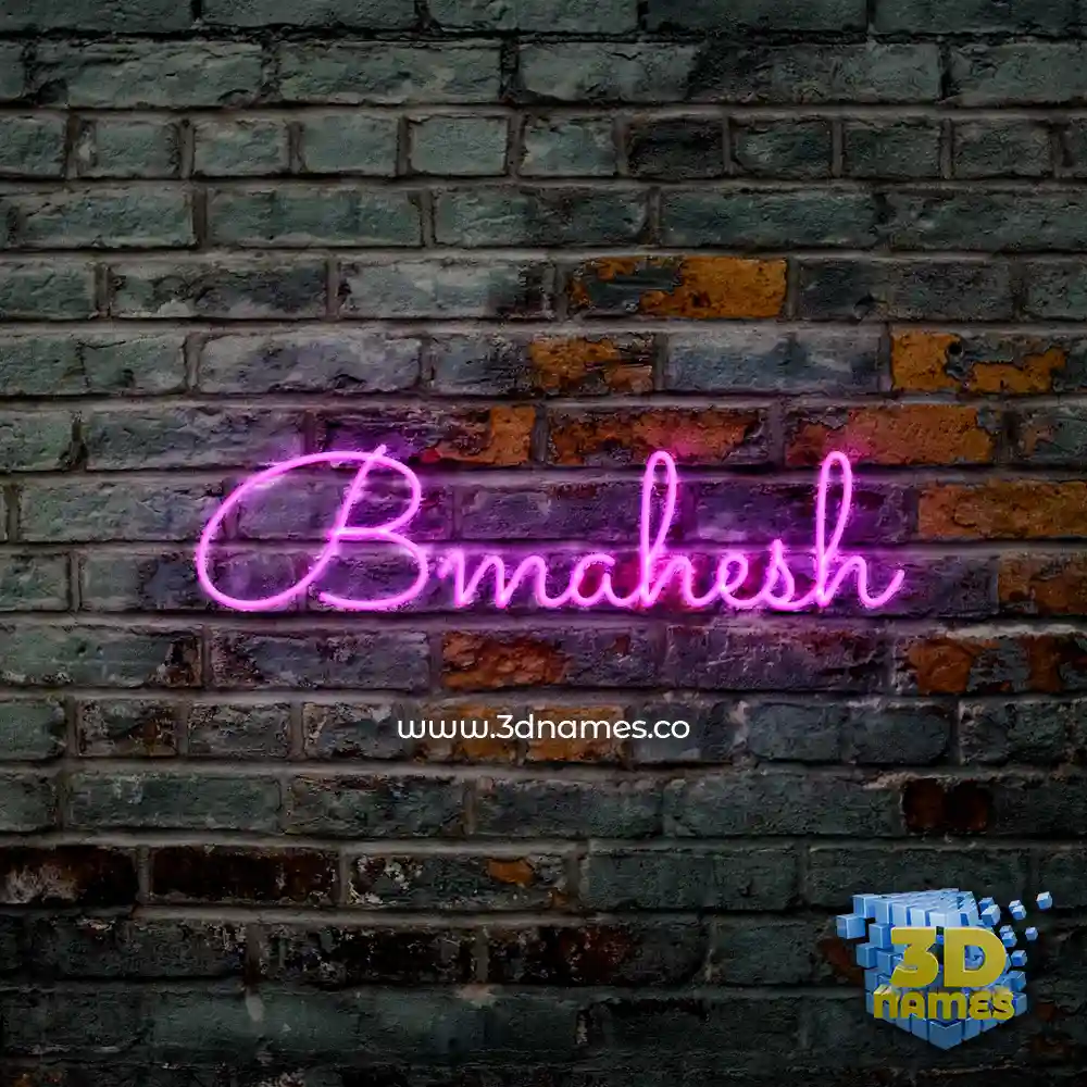 bmahesh in Pink Neon style - 3D name wallpaper bmahesh in Pink Neon style - 3D name wallpaper