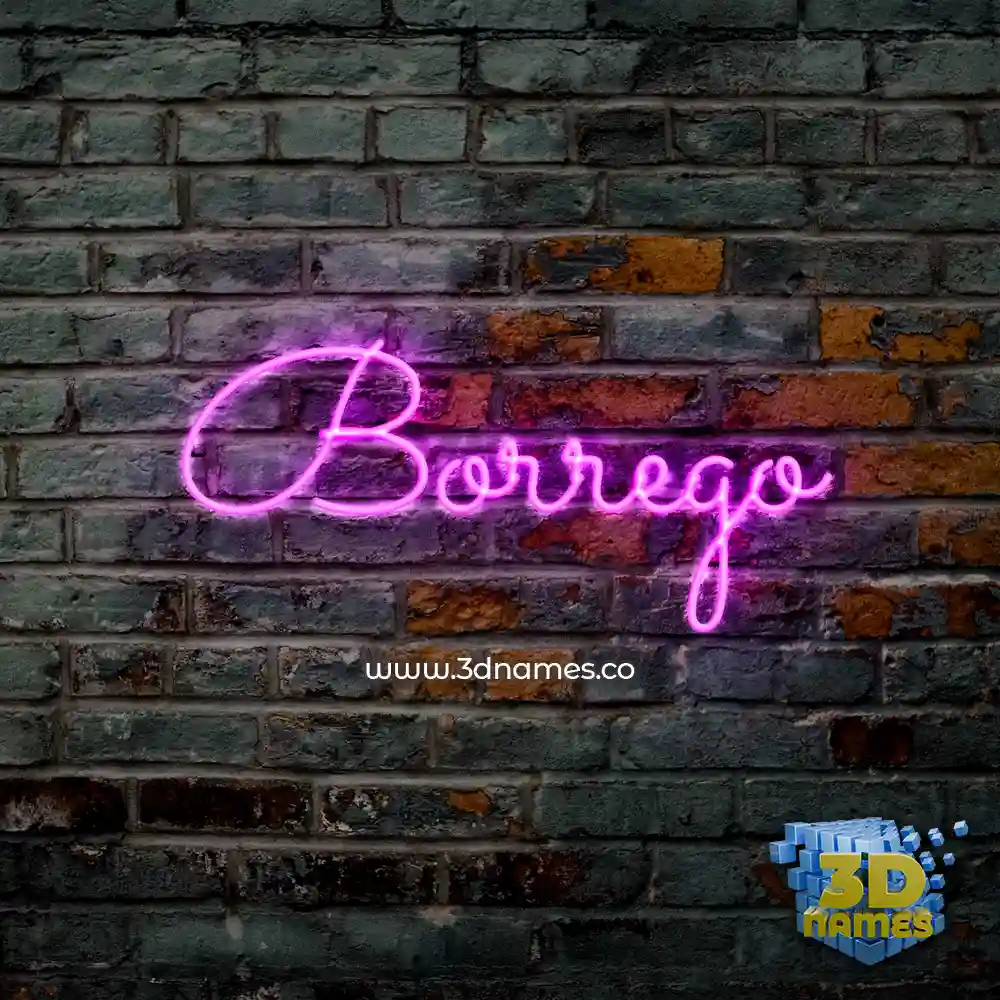 borrego in Pink Neon style - 3D name wallpaper borrego in Pink Neon style - 3D name wallpaper