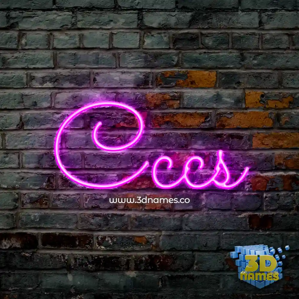 cccs in Pink Neon style - 3D name wallpaper cccs in Pink Neon style - 3D name wallpaper