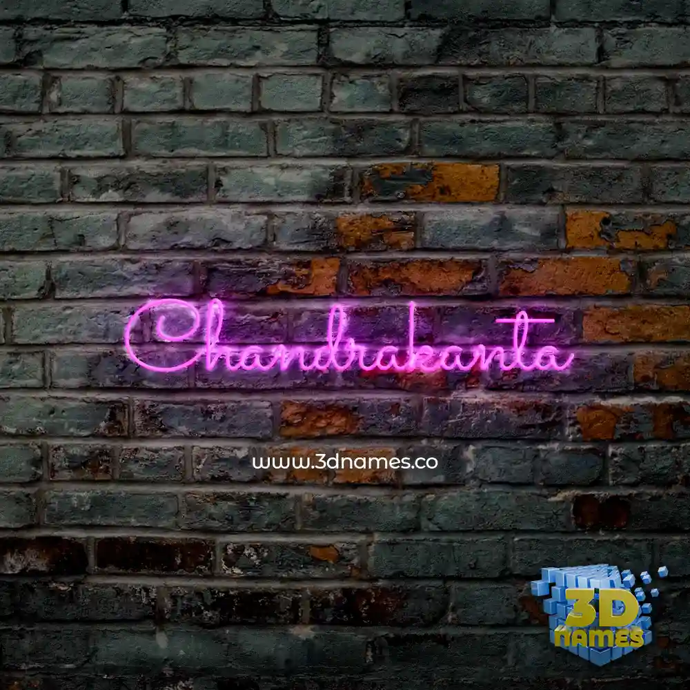 chandrakanta in Pink Neon style - 3D name wallpaper chandrakanta in Pink Neon style - 3D name wallpaper