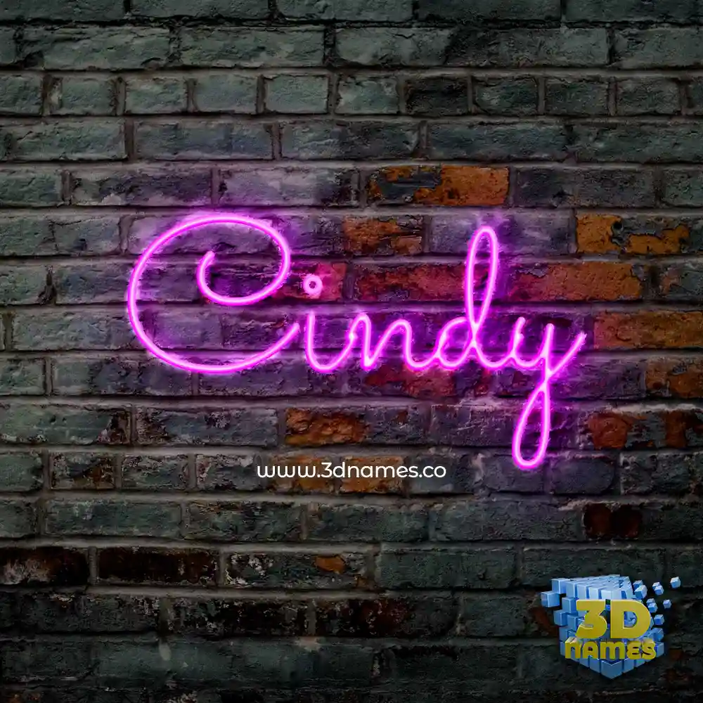 cindy in Pink Neon style - 3D name wallpaper cindy in Pink Neon style - 3D name wallpaper
