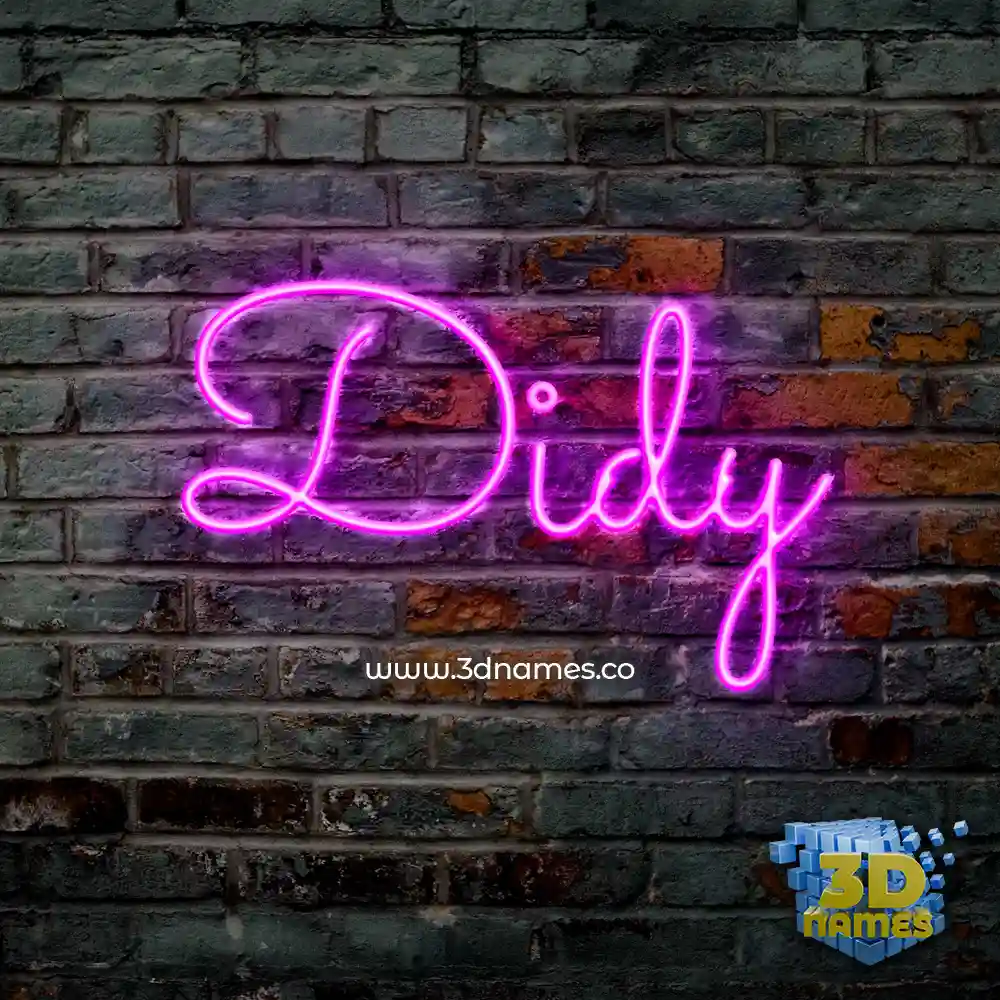 didy in Pink Neon style - 3D name wallpaper didy in Pink Neon style - 3D name wallpaper