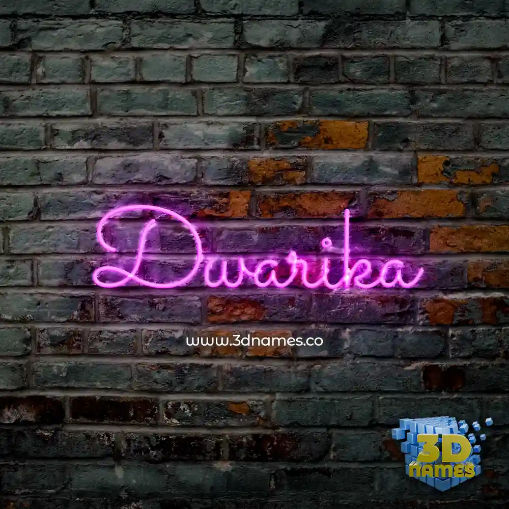 dwarika in Pink Neon style - 3D name wallpaper dwarika in Pink Neon style - 3D name wallpaper