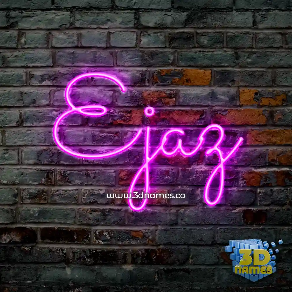 ejaz in Pink Neon style - 3D name wallpaper ejaz in Pink Neon style - 3D name wallpaper