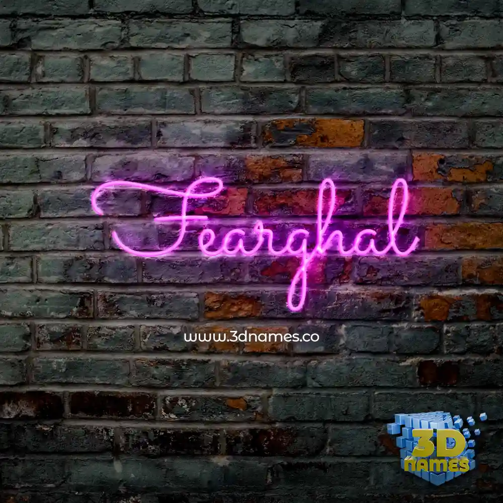 fearghal in Pink Neon style - 3D name wallpaper fearghal in Pink Neon style - 3D name wallpaper