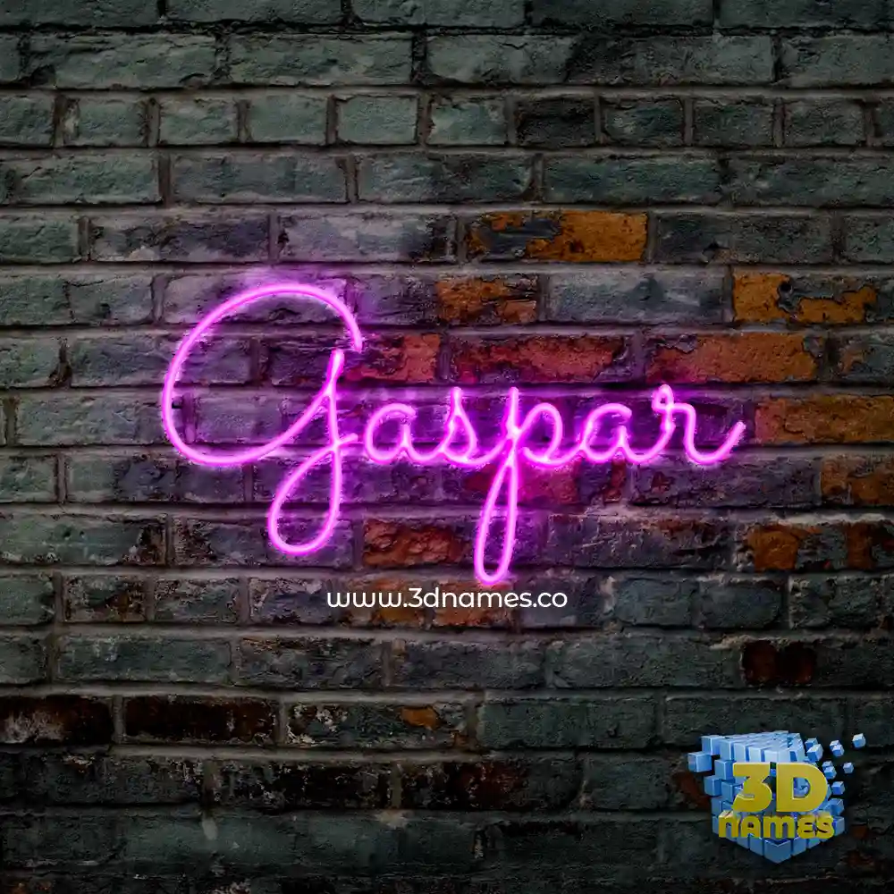gaspar in Pink Neon style - 3D name wallpaper gaspar in Pink Neon style - 3D name wallpaper
