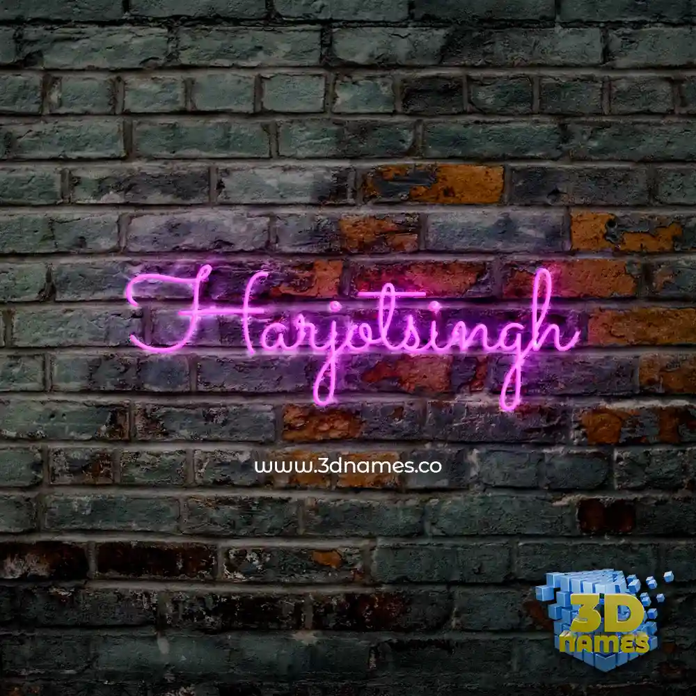 harjotsingh in Pink Neon style - 3D name wallpaper harjotsingh in Pink Neon style - 3D name wallpaper