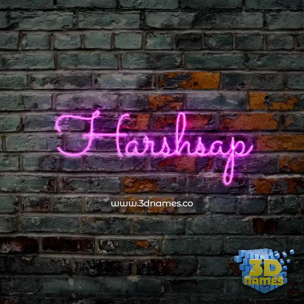 harshsap in Pink Neon style - 3D name wallpaper harshsap in Pink Neon style - 3D name wallpaper