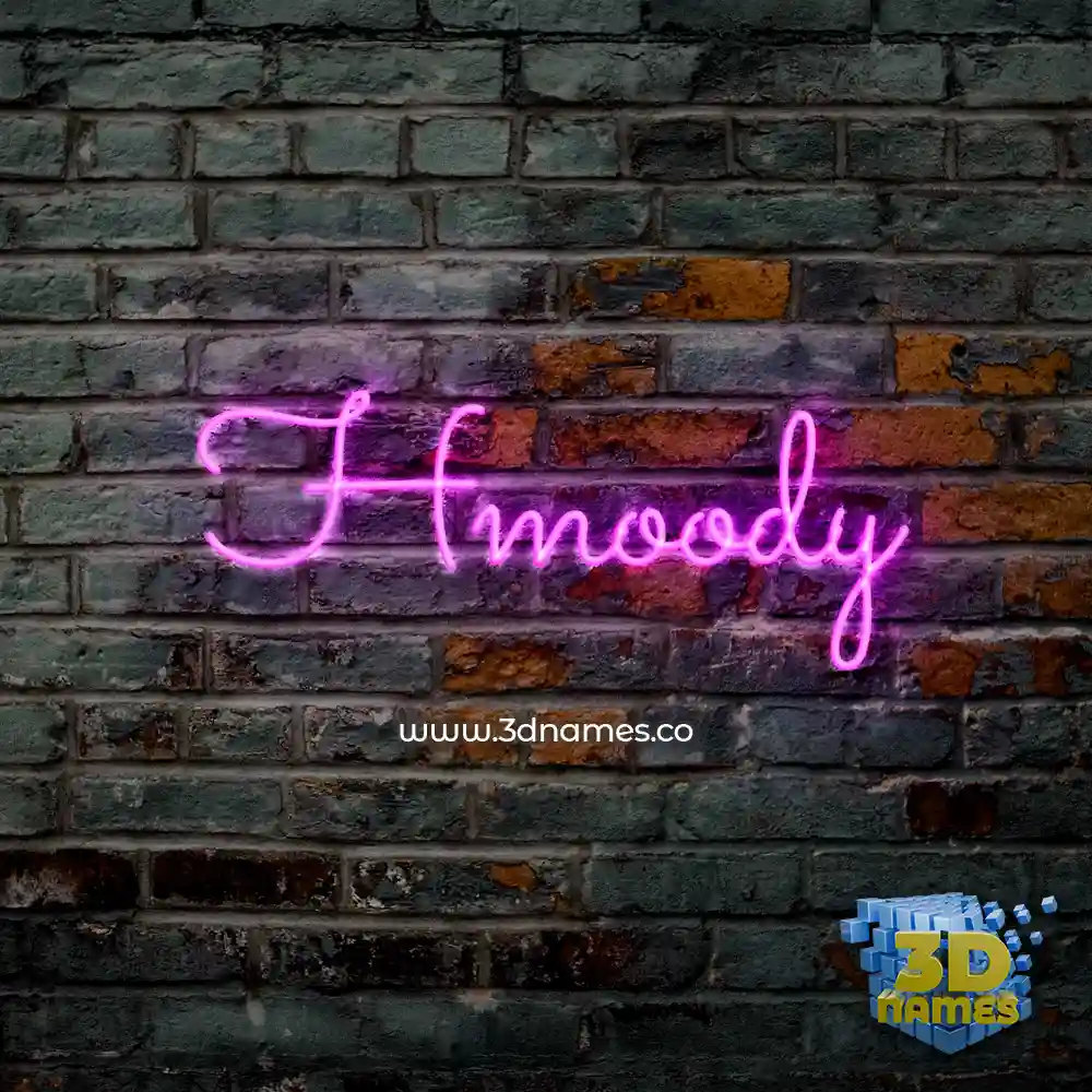 hmoody in Pink Neon style - 3D name wallpaper hmoody in Pink Neon style - 3D name wallpaper