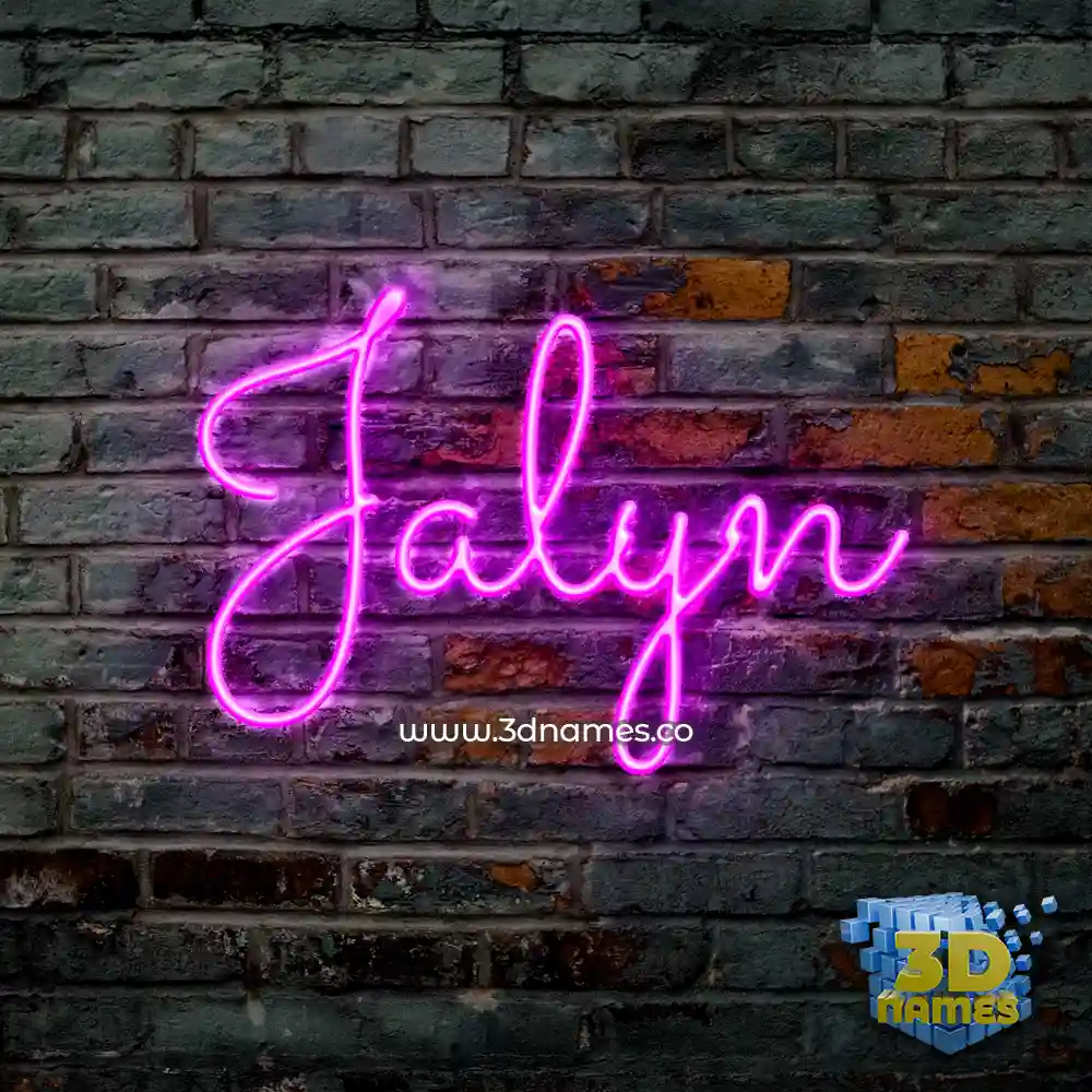jalyn in Pink Neon style - 3D name wallpaper jalyn in Pink Neon style - 3D name wallpaper
