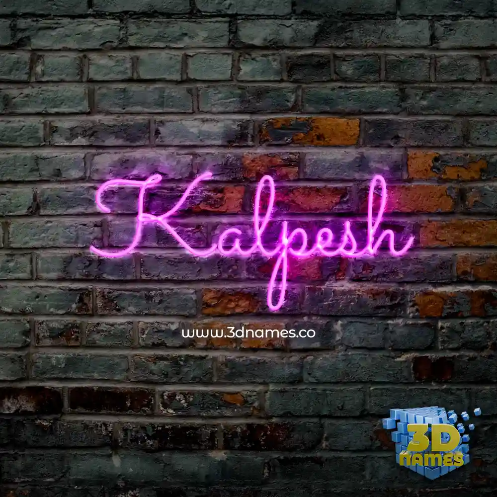 kalpesh in Pink Neon style - 3D name wallpaper kalpesh in Pink Neon style - 3D name wallpaper
