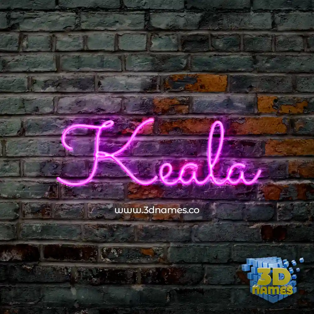 keala in Pink Neon style - 3D name wallpaper keala in Pink Neon style - 3D name wallpaper