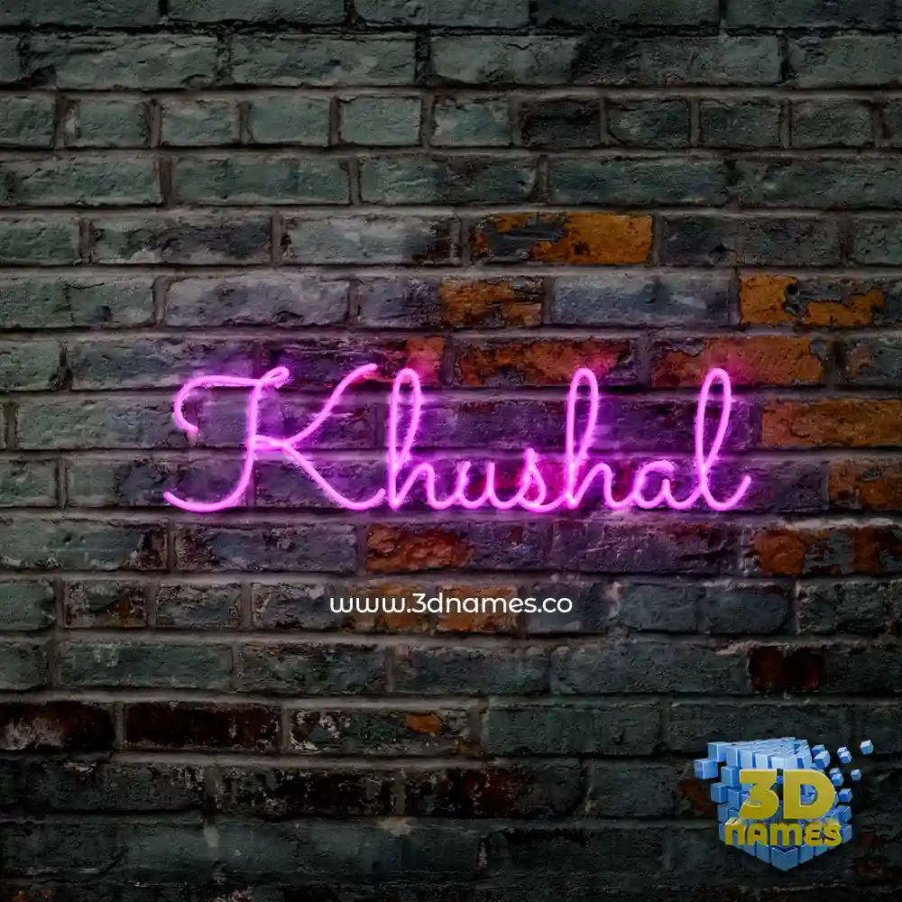 khushal in Pink Neon style - 3D name wallpaper khushal in Pink Neon style - 3D name wallpaper