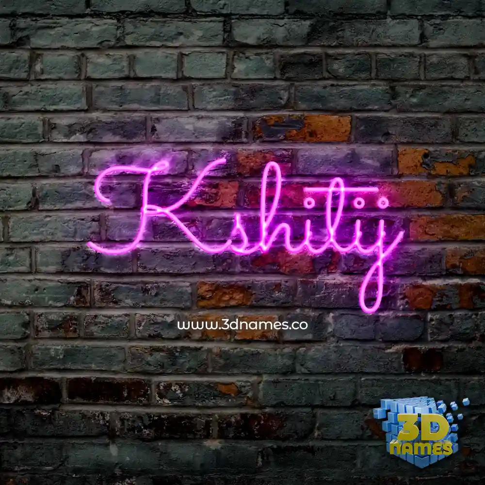 kshitij in Pink Neon style - 3D name wallpaper kshitij in Pink Neon style - 3D name wallpaper