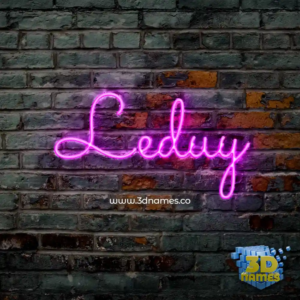leduy in Pink Neon style - 3D name wallpaper leduy in Pink Neon style - 3D name wallpaper
