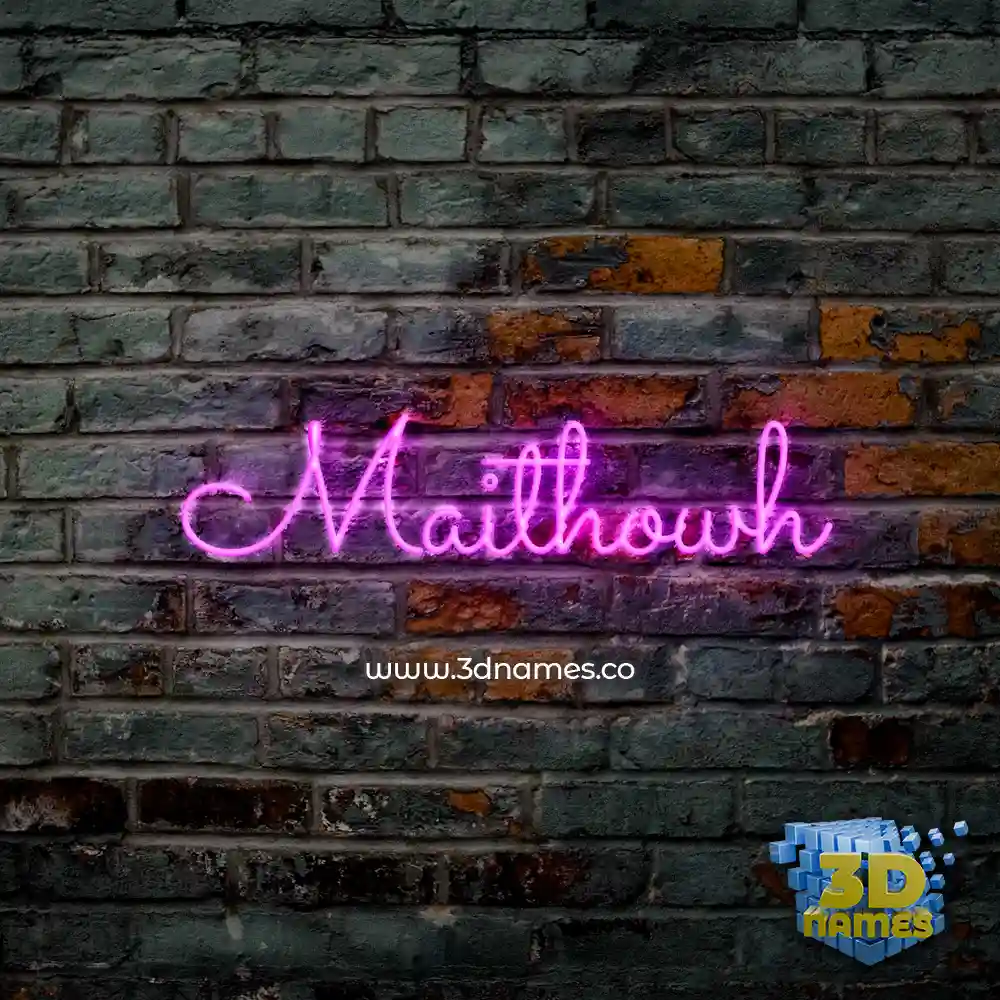 maithowh in Pink Neon style - 3D name wallpaper maithowh in Pink Neon style - 3D name wallpaper