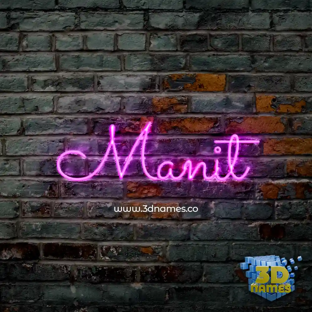 manit in Pink Neon style - 3D name wallpaper manit in Pink Neon style - 3D name wallpaper